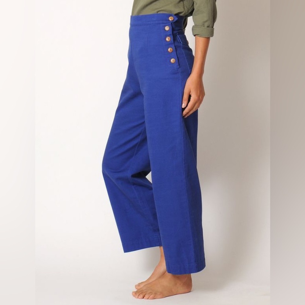 Ilana Kohn High Waisted Lindy Pants in Light Denim